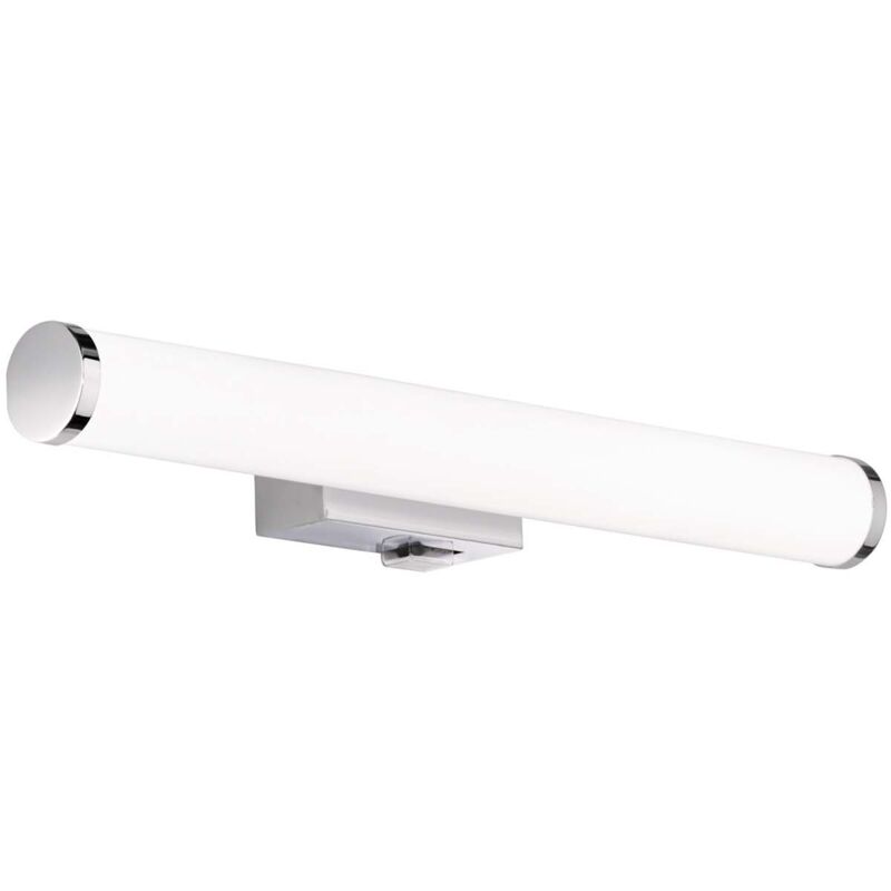 foto del prodotto mattimo applique led per bagno metallo cromato e diffusore bianco ip44 con interruttore l. 40cm