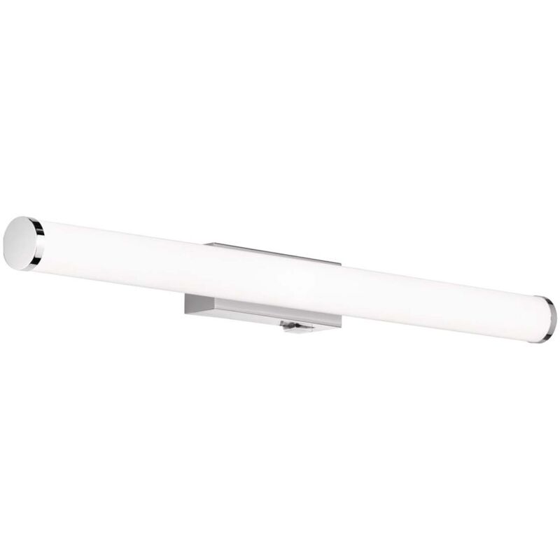 foto del prodotto mattimo applique led per bagno metallo cromato e diffusore bianco ip44 con interruttore l. 60cm
