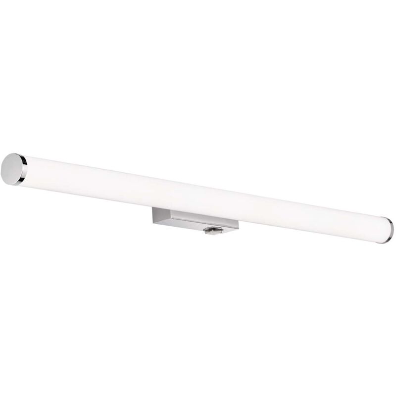 foto del prodotto mattimo applique led per bagno metallo cromato e diffusore bianco ip44 con interruttore l. 80cm