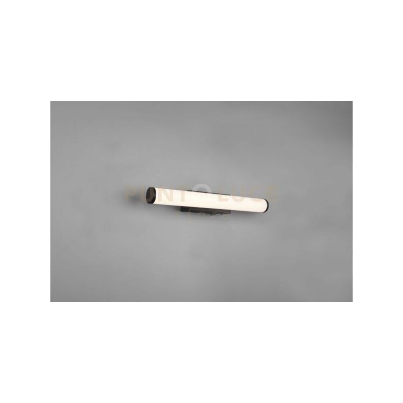 foto del prodotto mattimo h2o applique da bagno led 4,3w 450lm, 3000k nero ip44 con interruttore l. 40,4cm