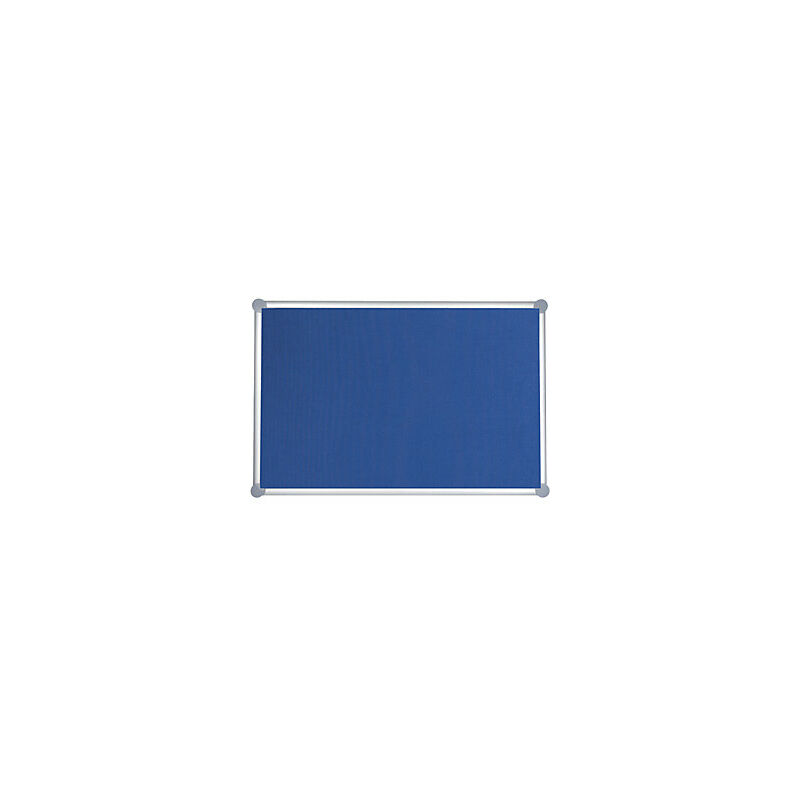 foto del prodotto maul bacheca con cornice in alluminio tessuto blu largh x