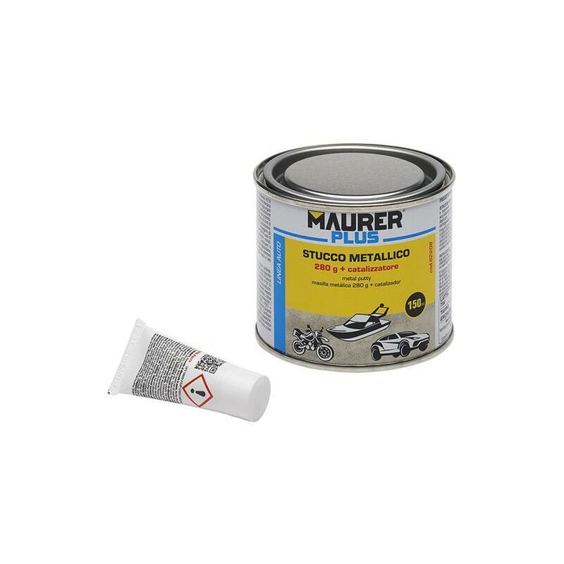 foto del prodotto maurer 14076050 mastice riparatrice metallo 150 ml c endur, multicolore