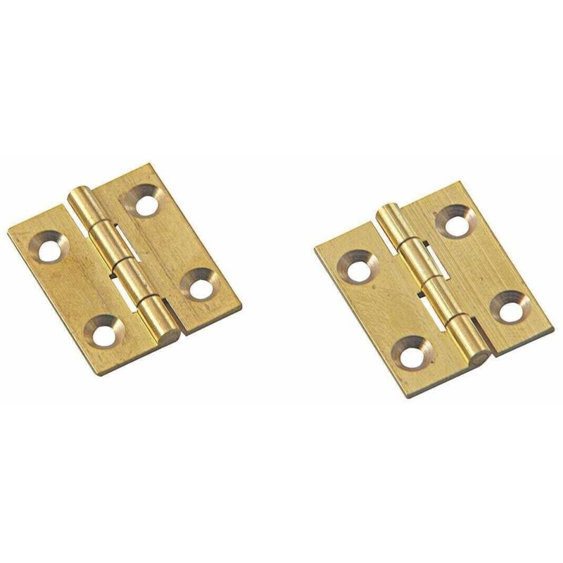 foto del prodotto maurer - 2 pz cerniere cerniera ottonata piana anta sportello pensile cucina 40x35mm