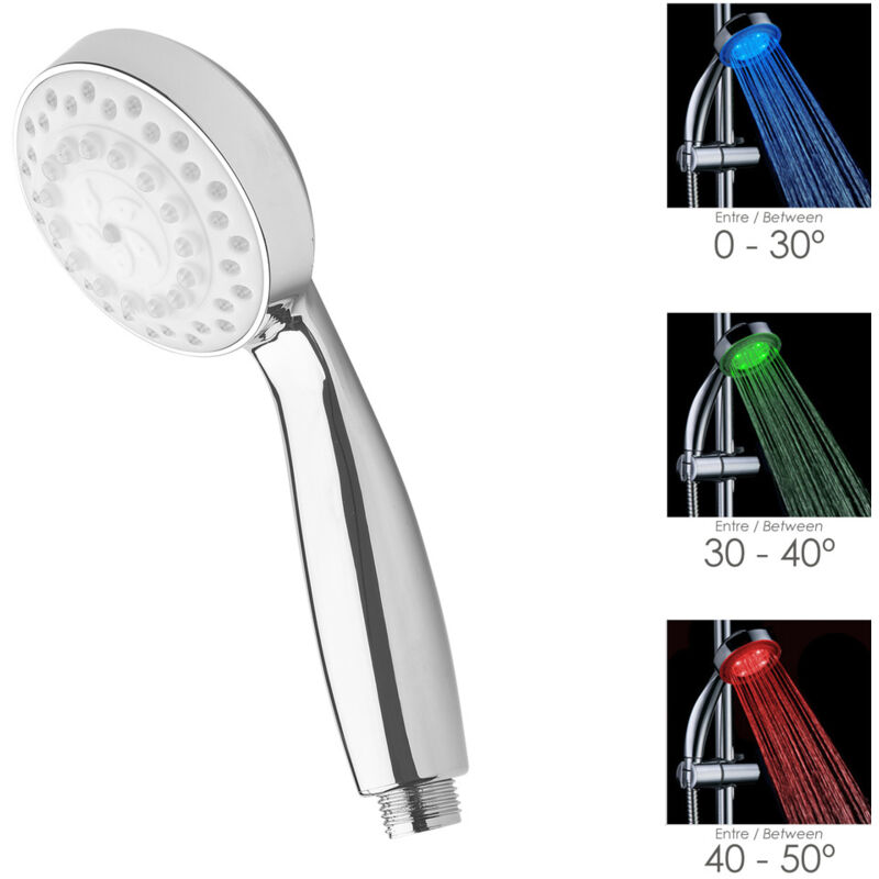 foto del prodotto maurer 4020640 maniglia per doccia led indicatore di temperatura 11 cm, multicolore