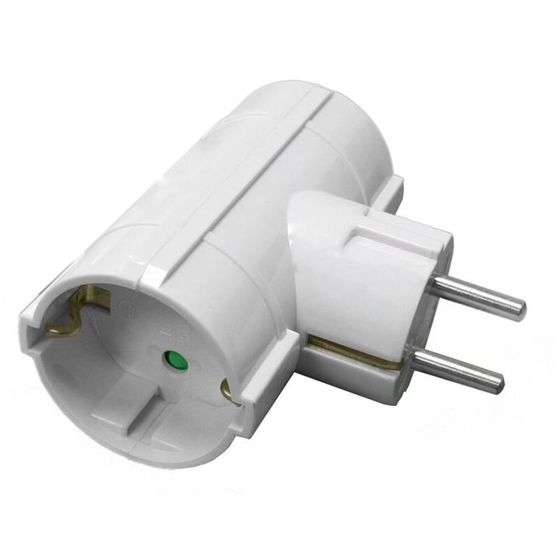 foto del prodotto maurer 93193 adattatore doppio schuko, 16 a, 250 v