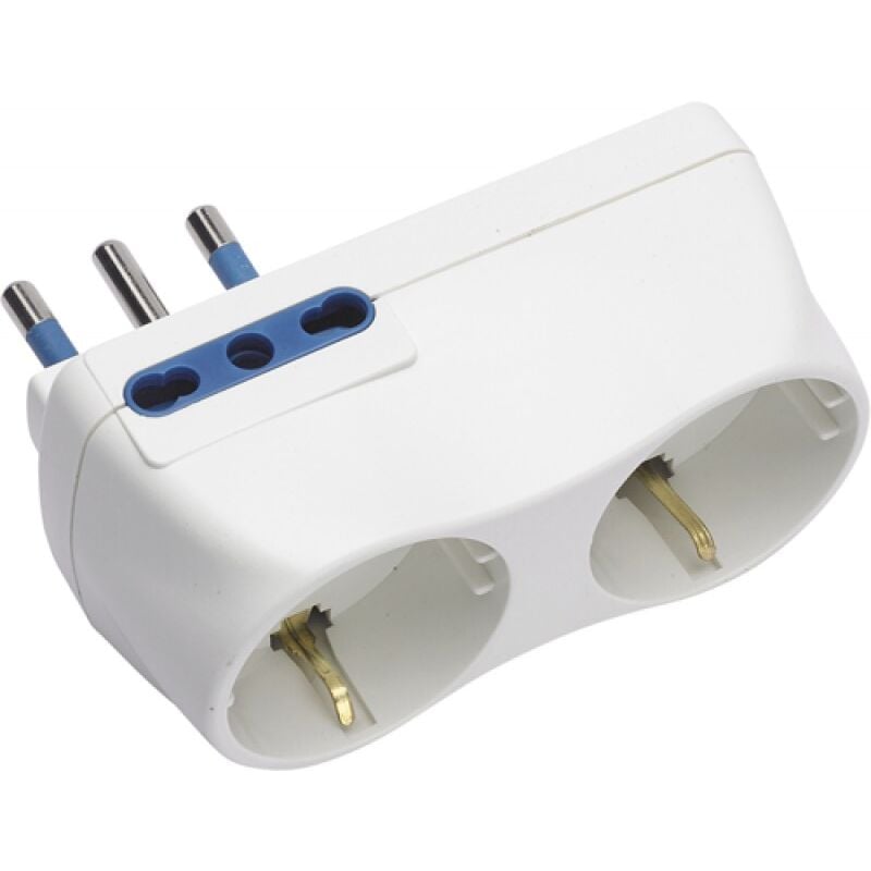 foto del prodotto maurer adattatore quadruplo spina 16a prese 2 schuko 2 10 16a