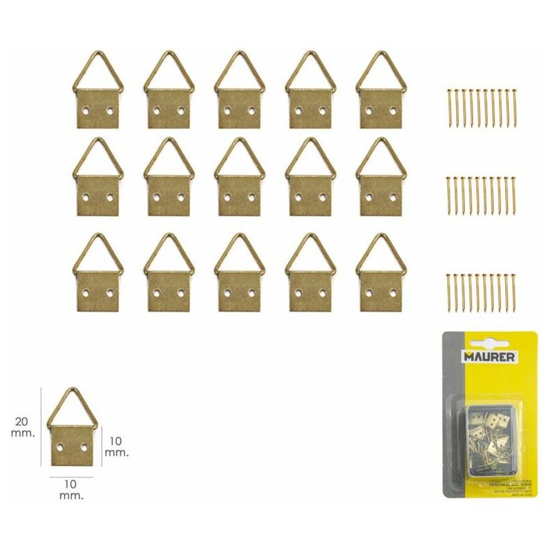 foto del prodotto maurer anello appendi quadri n 1 blister 15 pezzi 