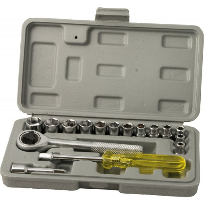 foto del prodotto maurer bussole in serie 17 pz attacco 1 4 in valigetta pvc
