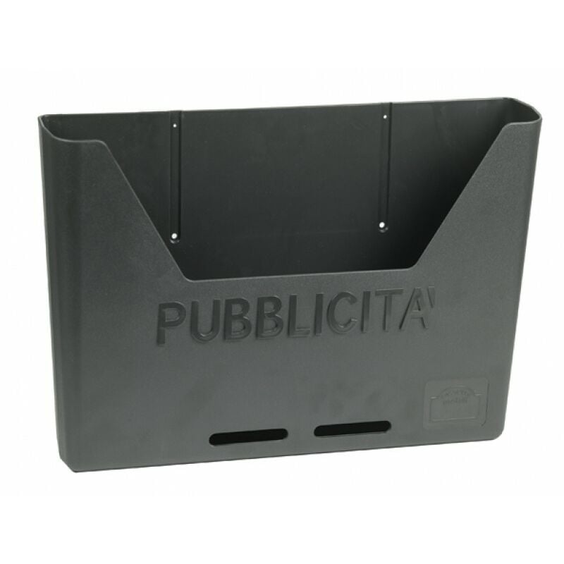 foto del prodotto maurer cassetta porta pubblicita in policarbonato grigio scuro 36x7x25h cm