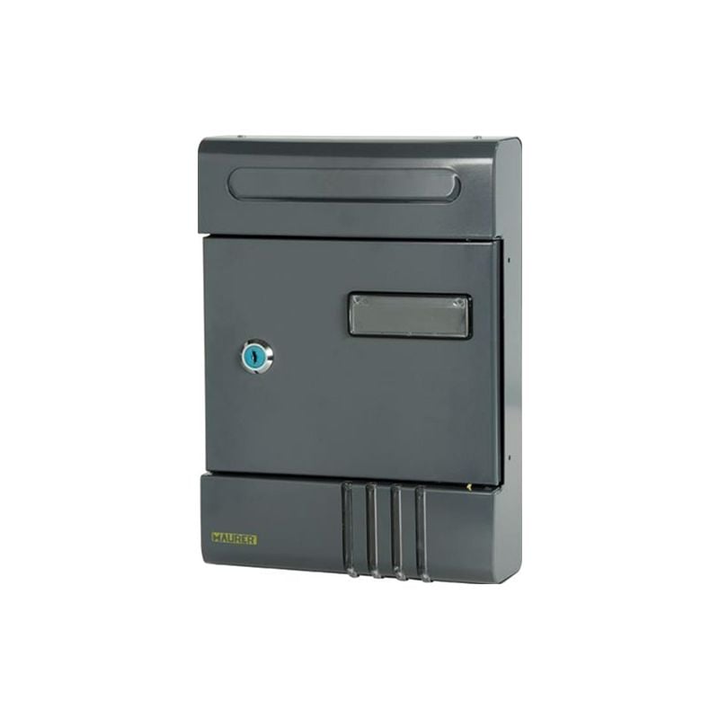 foto del prodotto maurer cassetta postale in acciaio per esterno porta posta lettere antracite notes antracite
