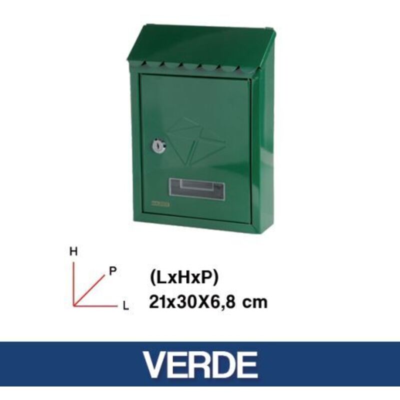 foto del prodotto maurer cassetta postale per esperni stamp colore verde 21x30x6,8 cm