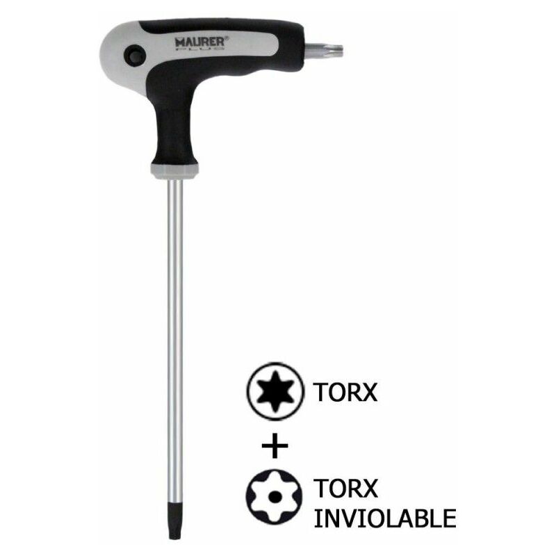 foto del prodotto maurer chiave torx con impugnatura a t t09 a prova di manomissione