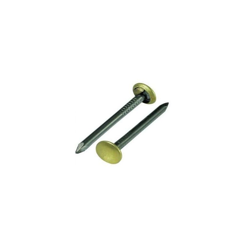 foto del prodotto maurer chiodi acciaio testa ottonata 25mm one price cf blister 15pz