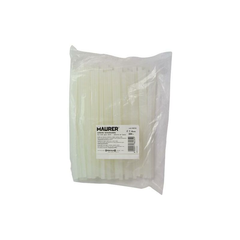 foto del prodotto maurer colla termofusibile stick mini diametro 7,4 mm lunghezza 200 mm 400 gr