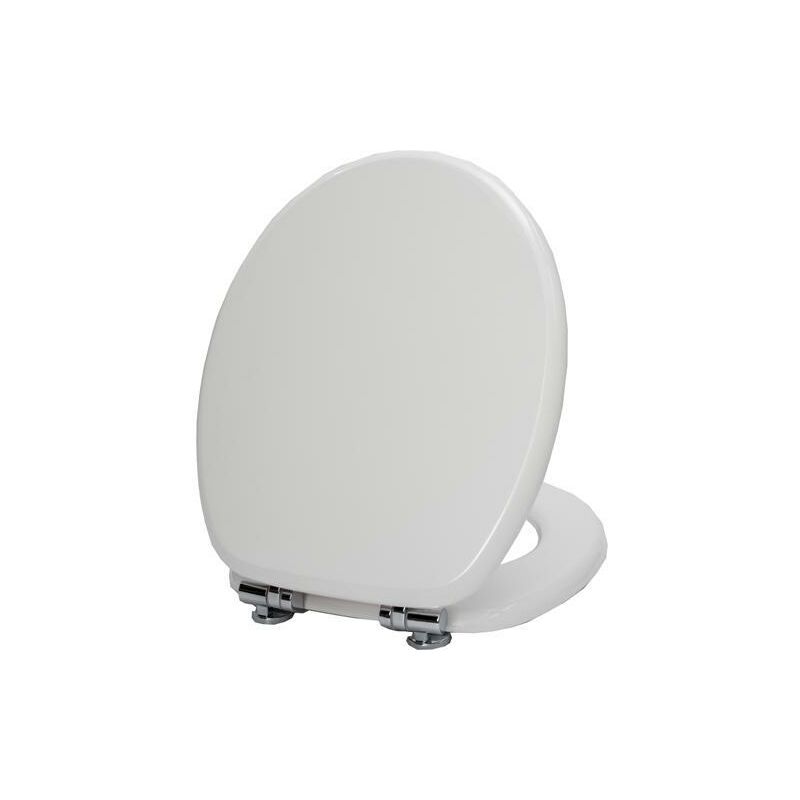 foto del prodotto maurer coprivaso sedile wc con chiusura rallentata in legno mdf bianco 21539 