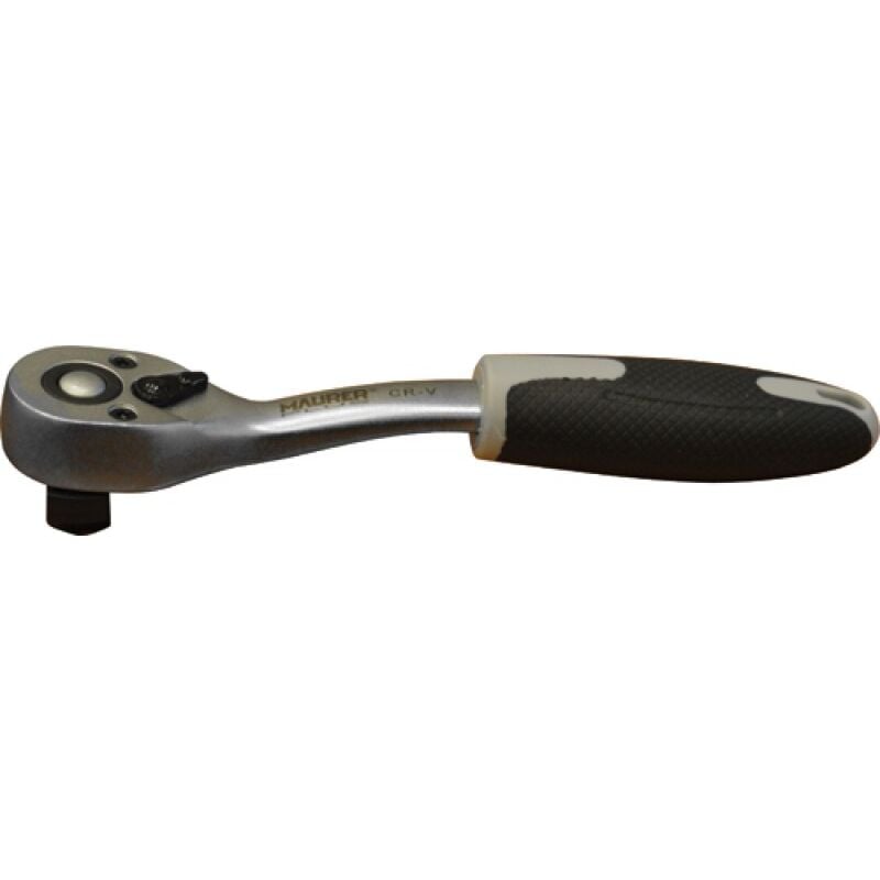 foto del prodotto maurer cricchetto reversibile 145 mm plus 1 4 in acciaio cromo vanadio 72 denti