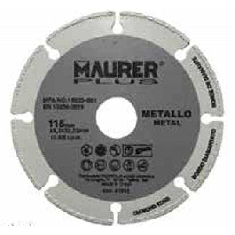foto del prodotto maurer disco taglio universale p metallo mm 115x1,2x22,33 plus