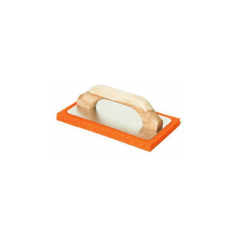 foto del prodotto maurer frattone in alluminio 215x140mm spessore 14mm base spugna semirigida grana media
