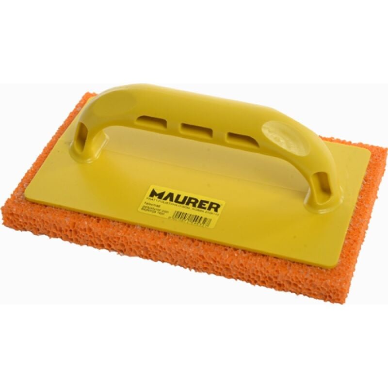 foto del prodotto maurer frattone in poliuretano 210x150 mm spessore 15mm base spugna rossa grana media