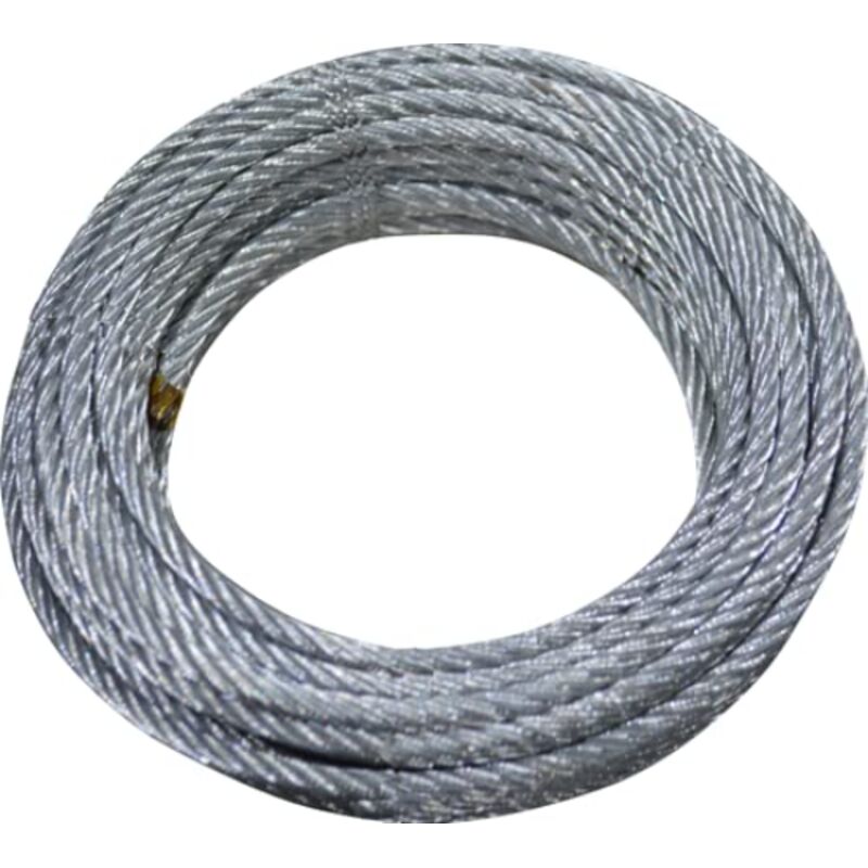 foto del prodotto maurer - fune in metallo zincata in matassina da 100 metri 4 mm