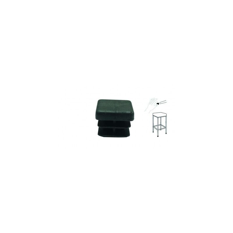 foto del prodotto maurer gommino interno quadro in pvc nero 35x35 mm conf. 4 pz