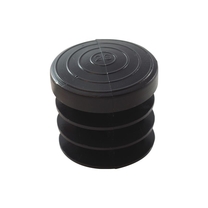 foto del prodotto maurer gommino interno tondo in pvc nero 16 mm conf. 4 pz