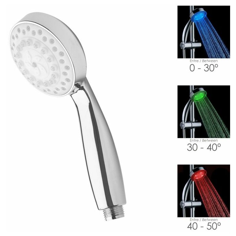 foto del prodotto maurer indicatore temperatura maniglia doccia a led 11 cm.