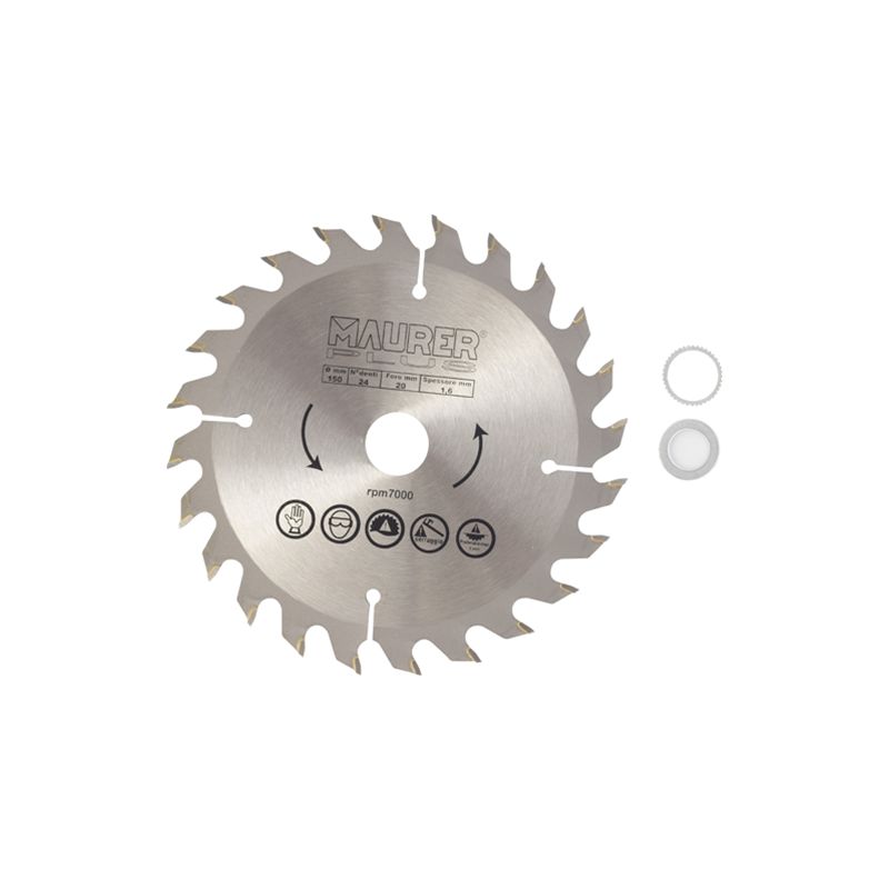 foto del prodotto maurer lama widia legno 150mm plus z24f20 16 20 13