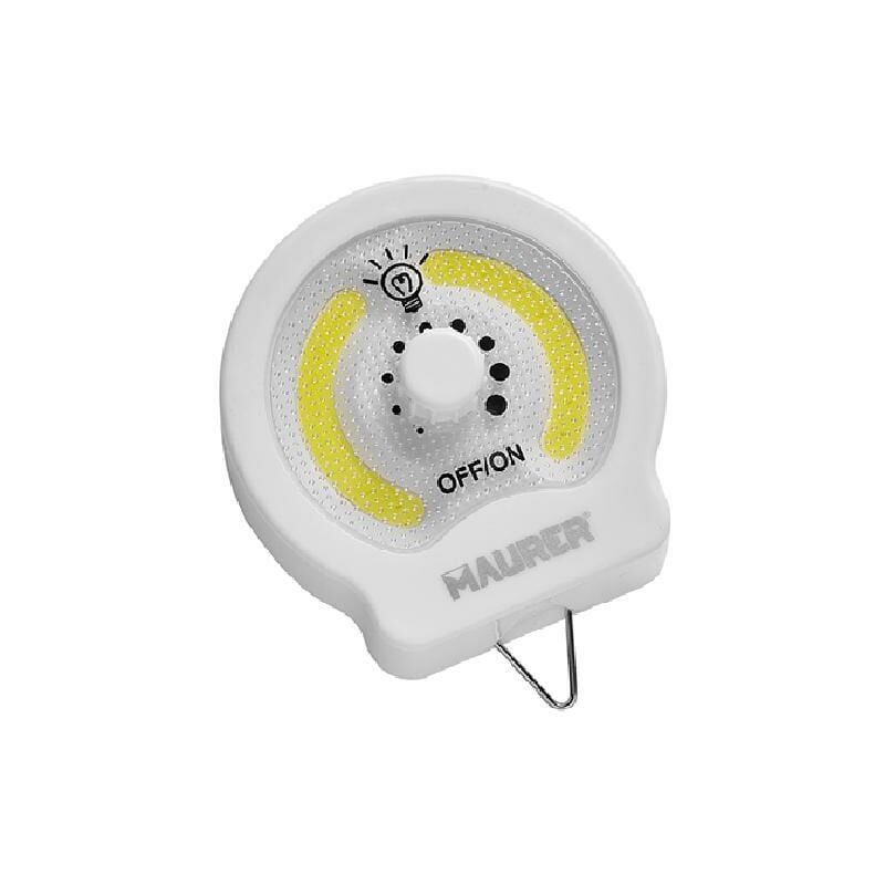 foto del prodotto maurer lampada led dimmerabile batteria c calamita e gancio cf.blister