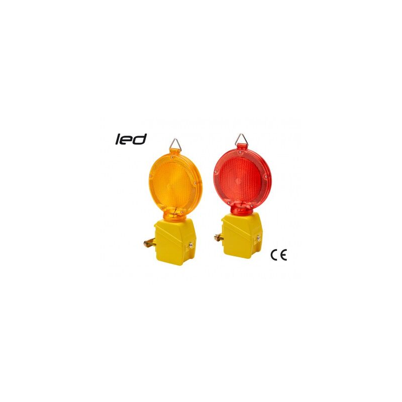 foto del prodotto maurer lampada stradale signalite l. arancio c led batt. 1x6v ex 91163 