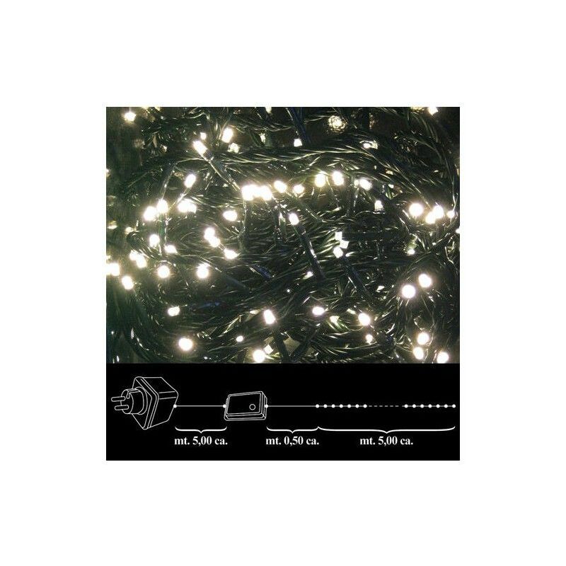 foto del prodotto maurer luci natalizie 100 led luce calda interno esterno ip44