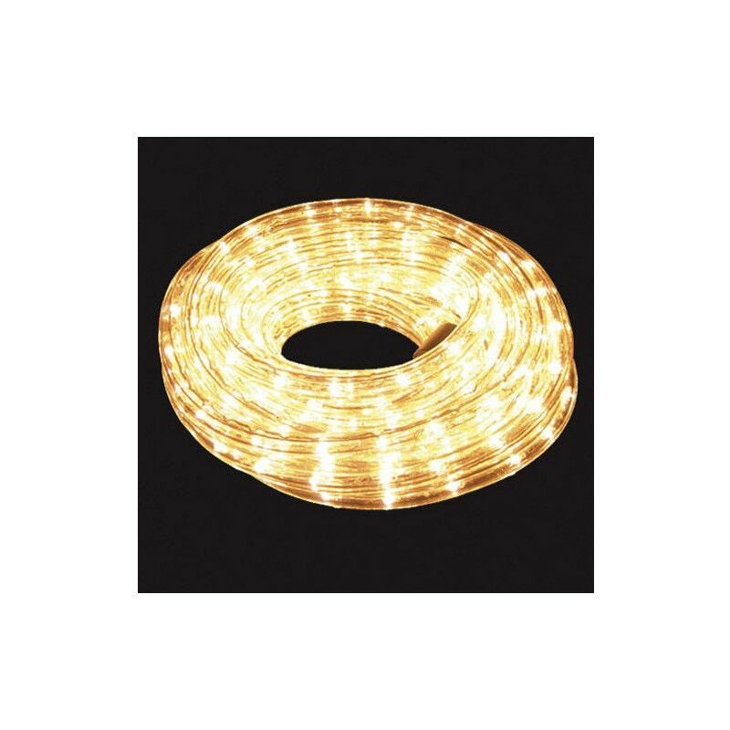 foto del prodotto maurer luci natalizie tubo luminoso bianco freddo 240 led uso esterno interno ip44 rotolo da 10 metri