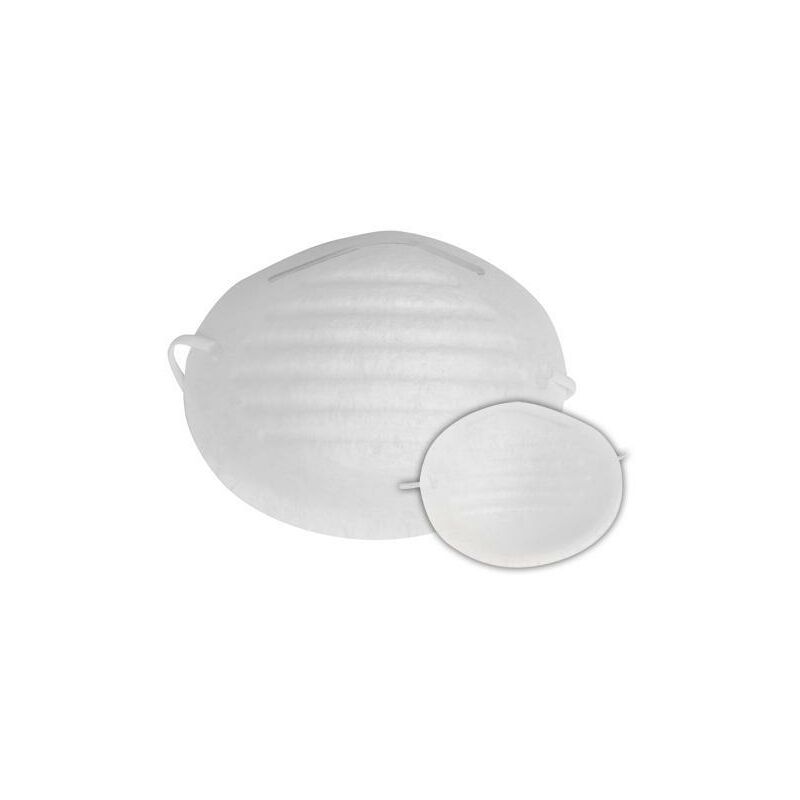 foto del prodotto maurer mascherina di protezione antipolvere fibra sintetica con stringinaso 50 pz
