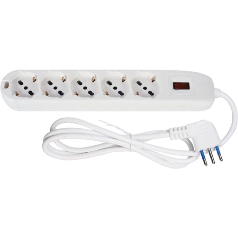 foto del prodotto maurer multipresa 5p. schuko e spina 10a cf. blister