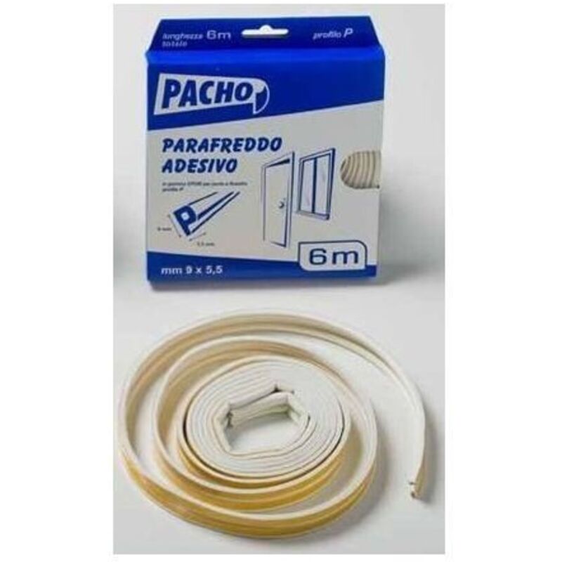foto del prodotto maurer parafreddo in gomma adesivo per porte finestre 6x9x5,5 pacho parafreddo adesivo