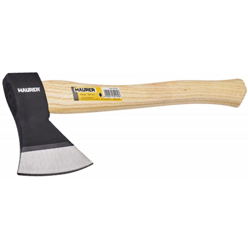foto del prodotto maurer picozzino scura accetta con manico in legno peso 600 gr manico 36 cm