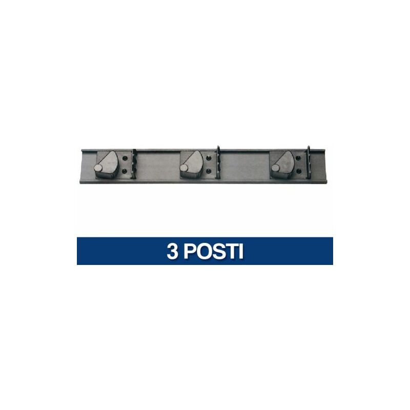 foto del prodotto maurer portascopa porta scope da muro appendi attrezzi antiscorrimento 21101v 3 posti 21102 