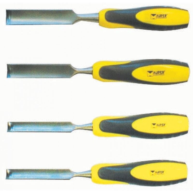 foto del prodotto maurer sgorbie per falegname in serie 4 pezzi 6 8 10 12 mm plus