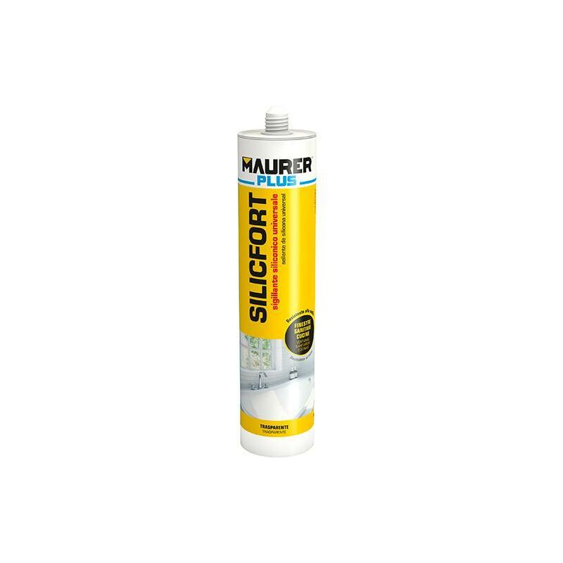 foto del prodotto maurer sigillante silicone acetico per giunti silicfort colore nero 280 ml