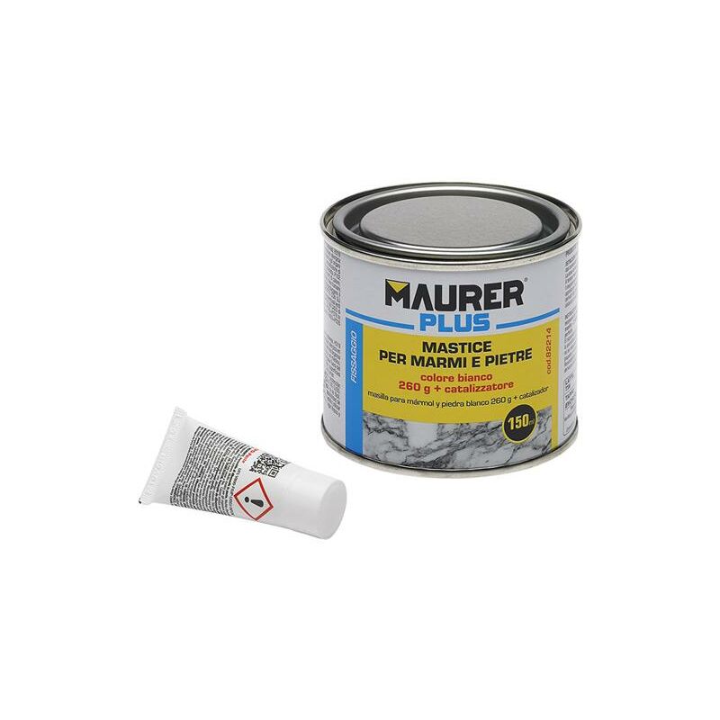 foto del prodotto maurer stucco per marmo 500ml bianco plus