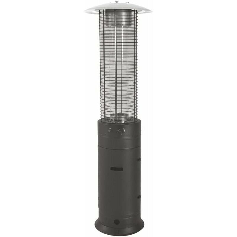 foto del prodotto maurer stufa a gas esterno cilindrica 186 cm. con ruote 11000 watt
