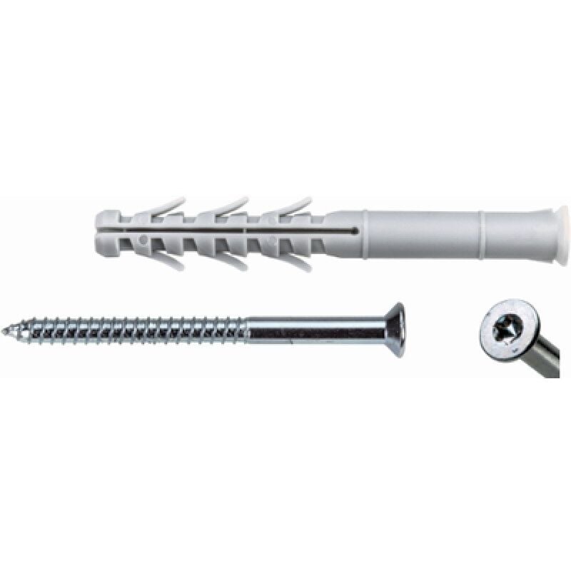 foto del prodotto maurer tassello nylon plus prolungato 10x 80mm c vite torx 7x145