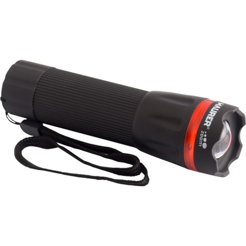 foto del prodotto maurer torcia a batteria 5 led bianchi con zoom in abs lampeggiante