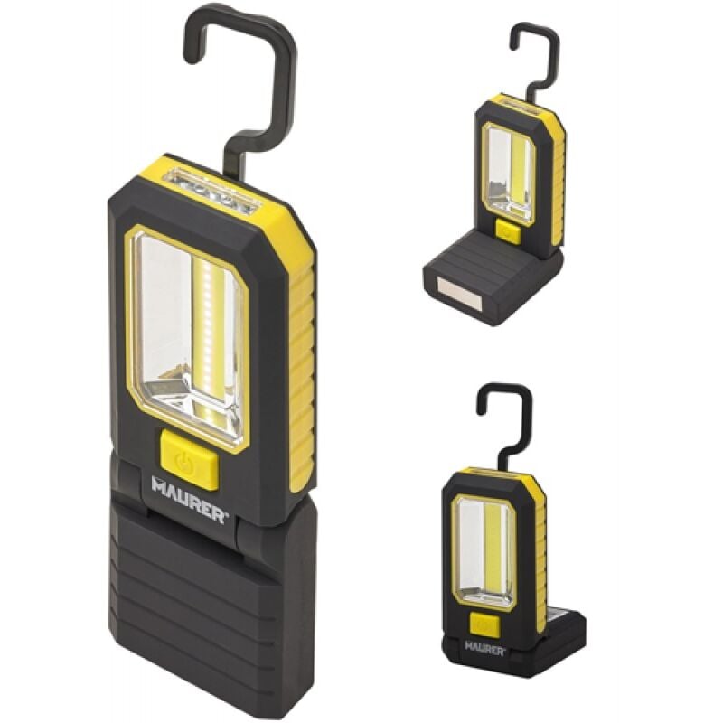 foto del prodotto maurer torcia a led pieghevoli con calamita 3aaa non incluse cf.blis