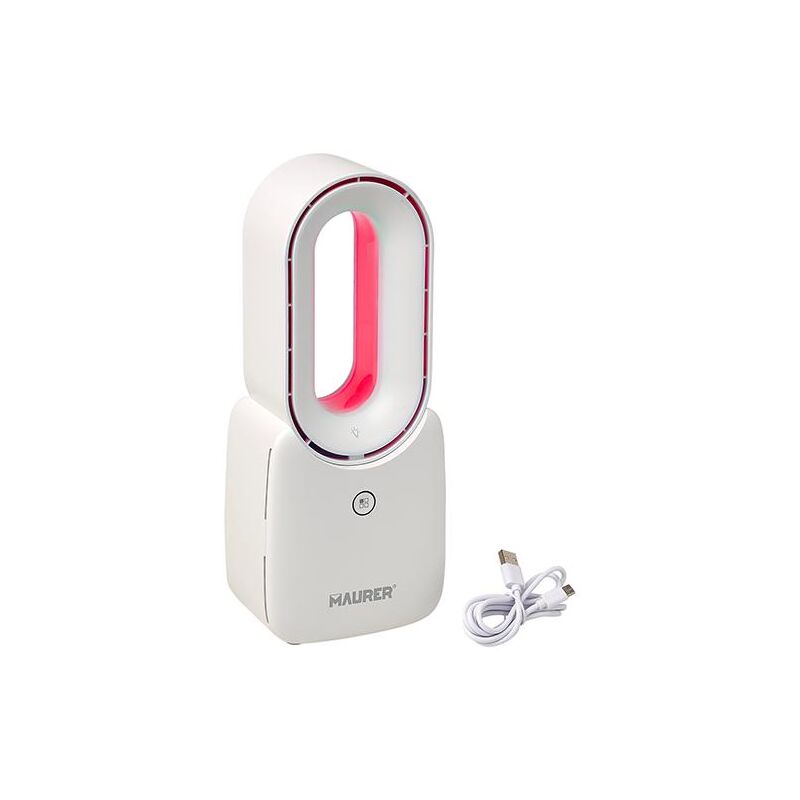 foto del prodotto maurer ventilatore da tavolo a batteria rica. 3vel s pale