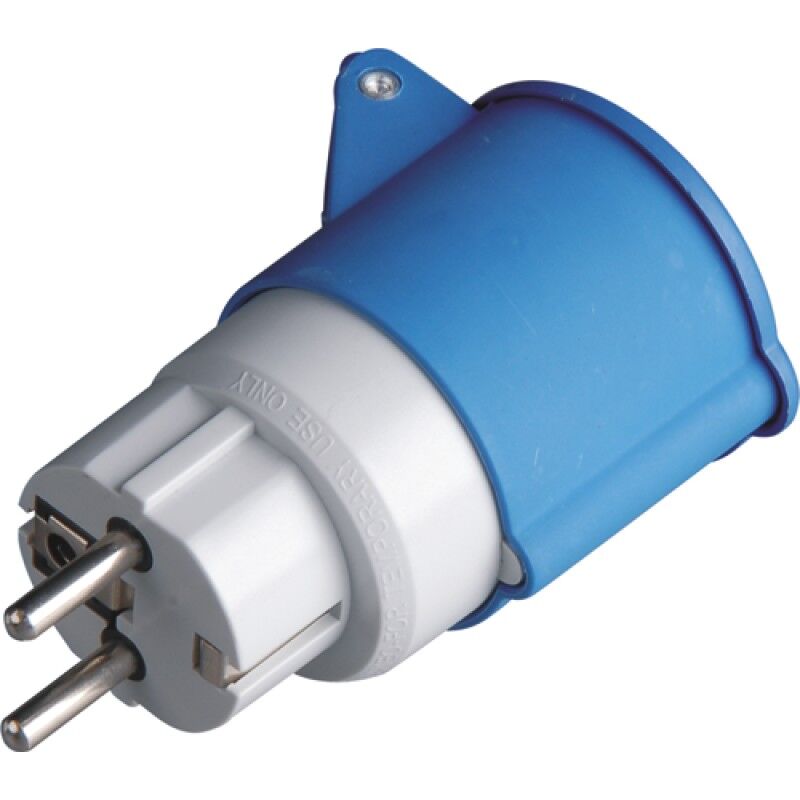 foto del prodotto maurer wolf pack 19010554 adattatore industriale da schuko cetac, 2 pin, con coperchio