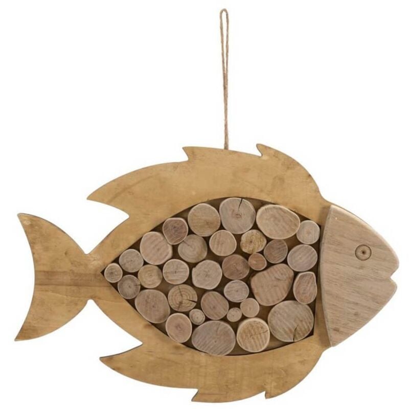foto del prodotto mauro ferretti - pesce da appendere nature cm 42,5x2x28,5 - nature