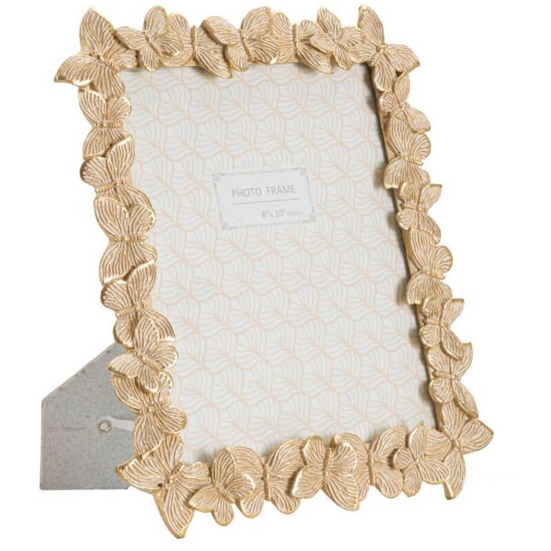 foto del prodotto mauroferretti cornice farfalle oro grande cm 27,5x2,6x32,5 interno 20x25 farfalle gold