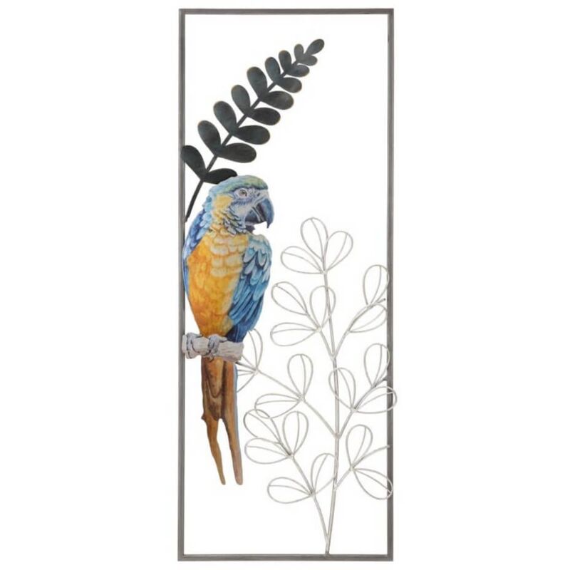 foto del prodotto mauroferretti decorazione parete ferro pappagallo cm 28,6x2,5x74,3 parrot