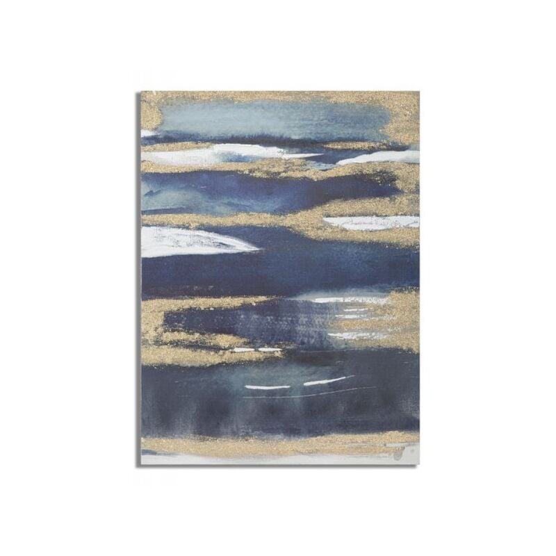 foto del prodotto mauroferretti dipinto su tela dark blue cm 60x2,7x80